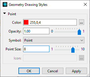 Setting Geometry Drawing Style